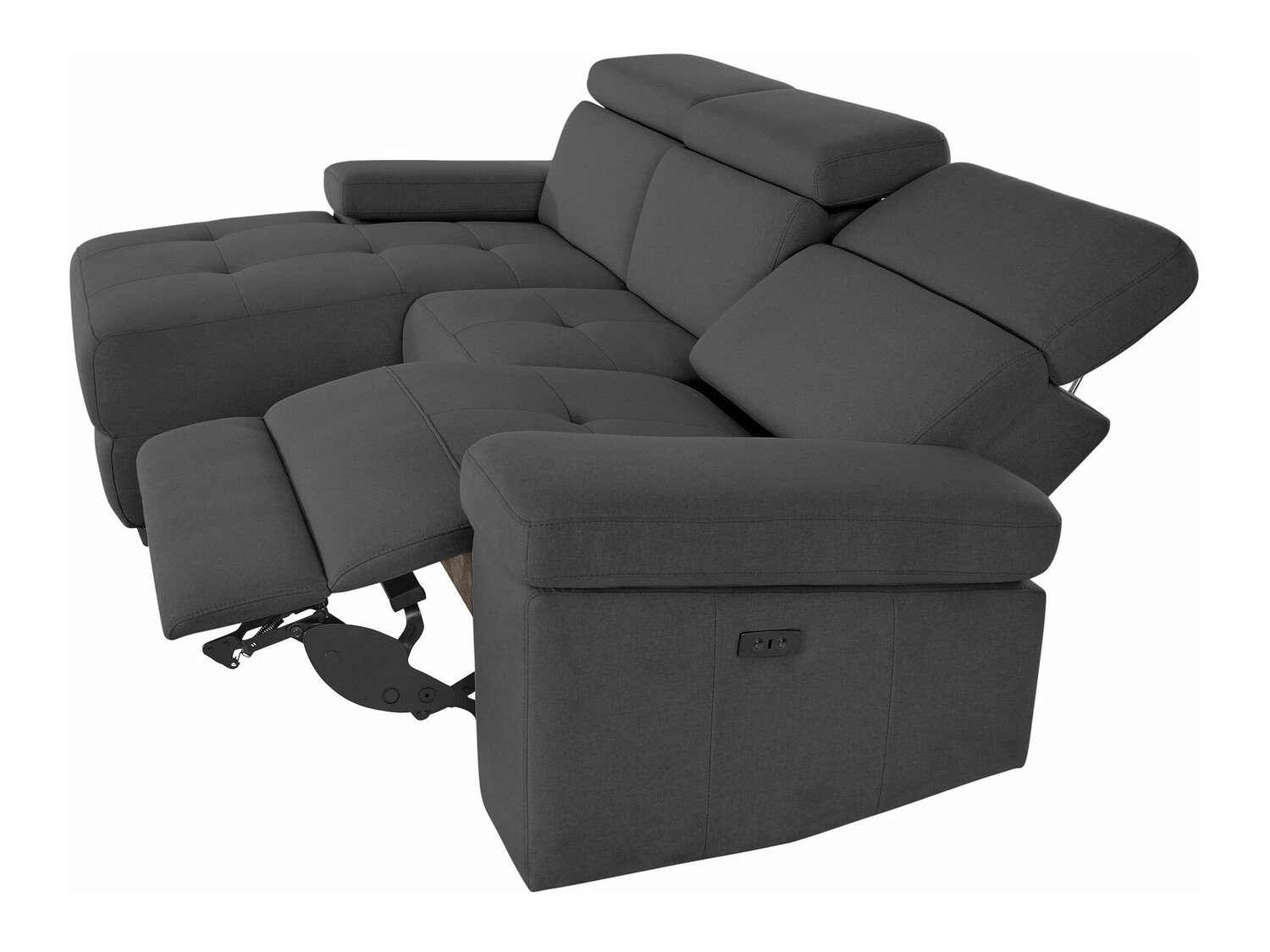 Pehme nurga recliner Denton 698 (Antratsiit)