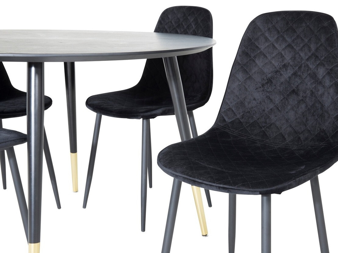 Söögitoakomplekt Dallas 1183 (Must)