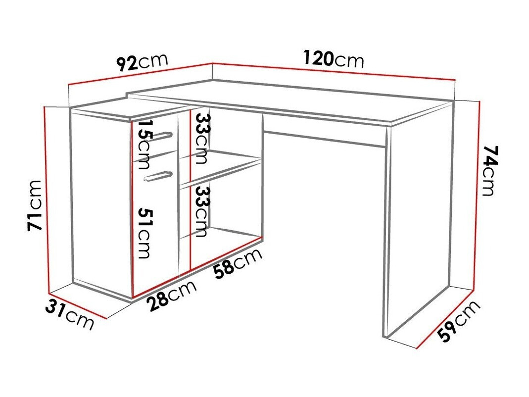 Kontori nurgalaud Bristol 165