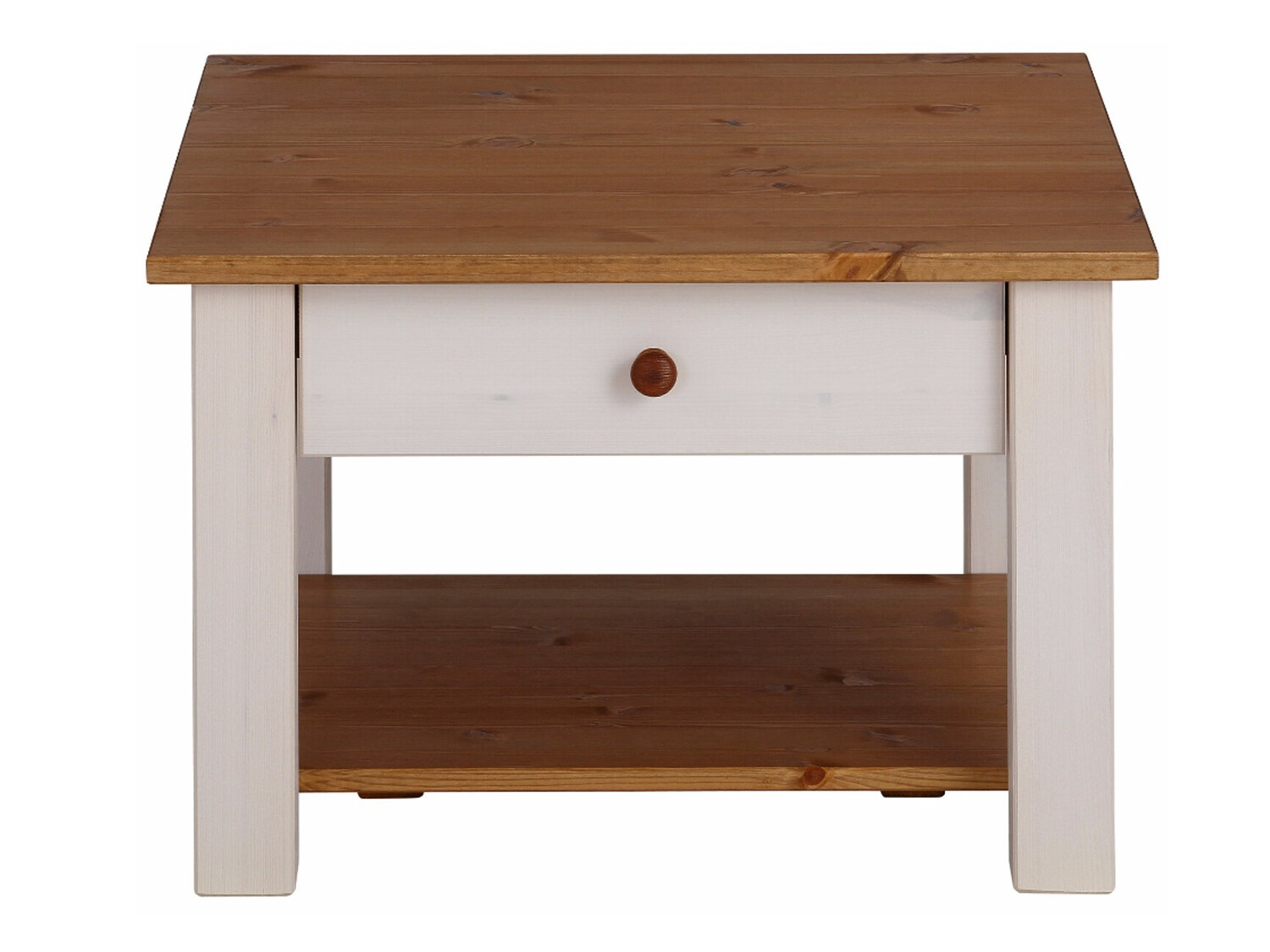 Diivanilaud Denton 753 (Valge + Mee tamm)