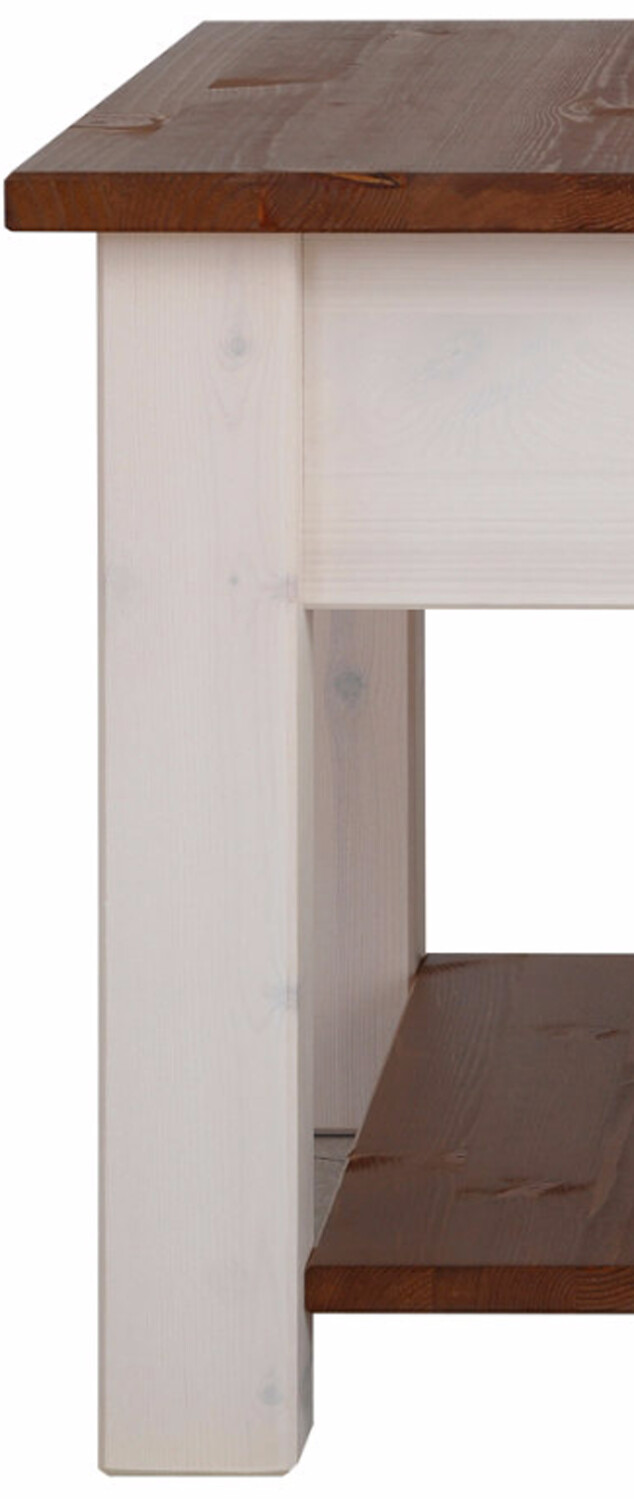 Diivanilaud Denton 754 (Valge + Mee tamm)