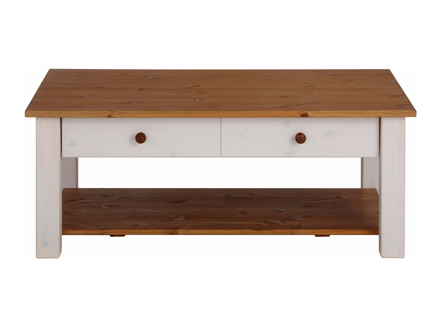 Diivanilaud Denton 754 (Valge + Mee tamm)