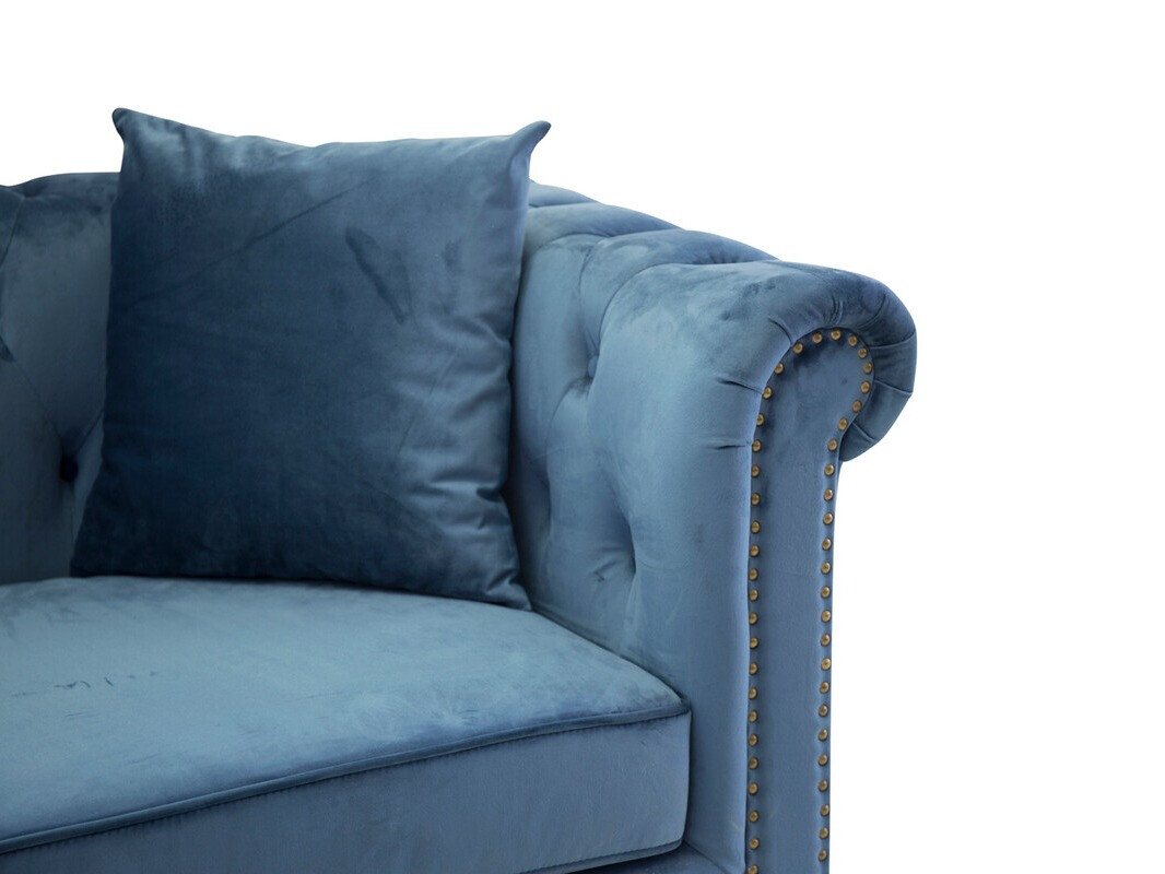 Chesterfield diivan Dallas 255 (Sinine)