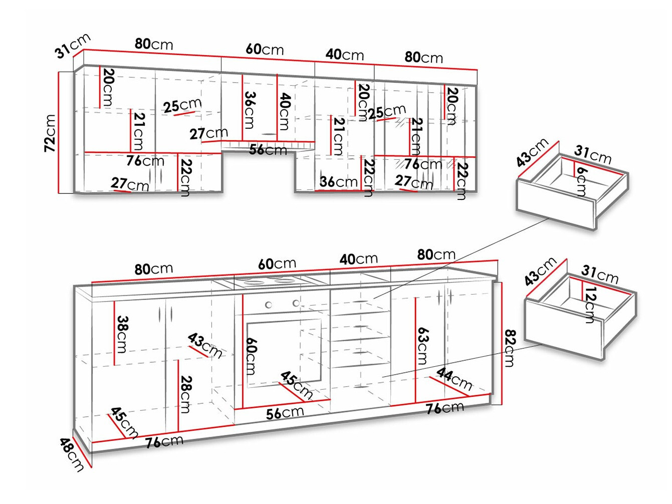 Köögikomplekt Tucson 166