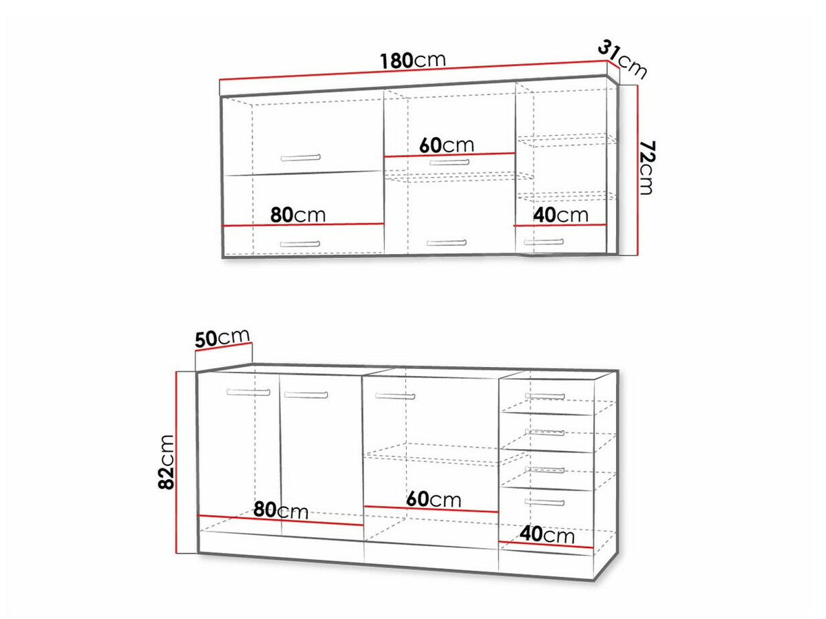 Moodul köögikomplekt Multi Grey 124