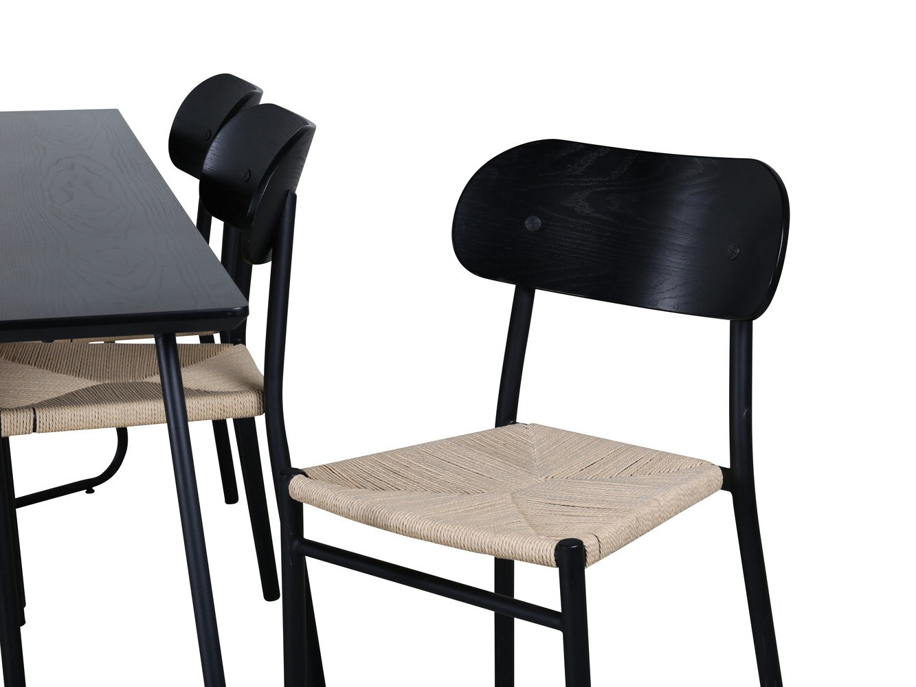 Söögitoakomplekt Dallas 2716 (Must + Helepruun)