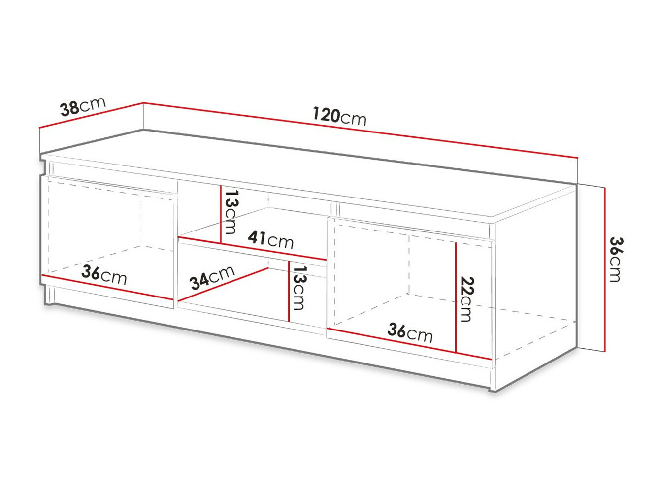 TV-alus Sarasota 139 (Grafiit)