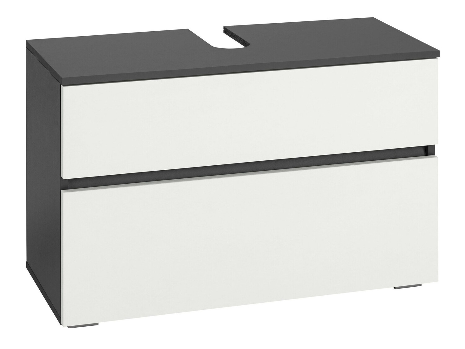 Vannitoa põrandakapp kraanikausile Soncamu 109 (Valge + Antratsiit)