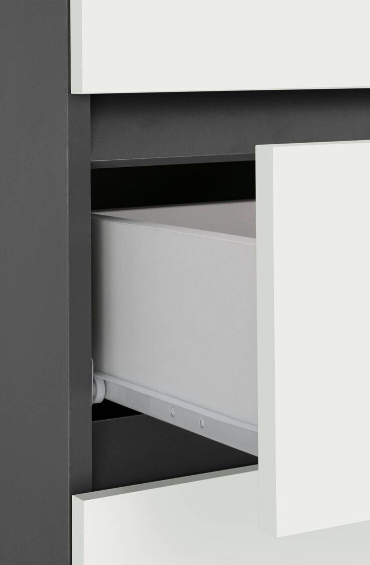 Vannitoa põrandakapp Soncamu 102 (Valge + Antratsiit)