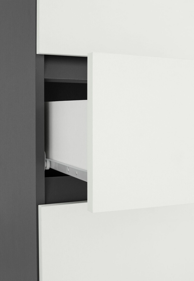 Vannitoa põrandakapp Soncamu 106 (Valge + Antratsiit)