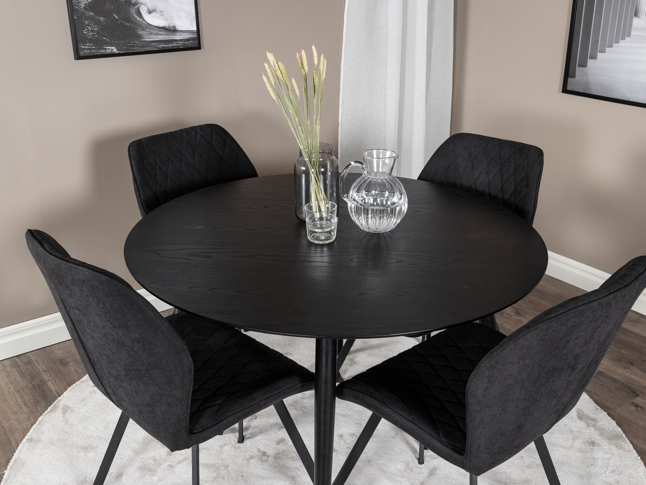 Söögitoakomplekt Dallas 1562 (Must)