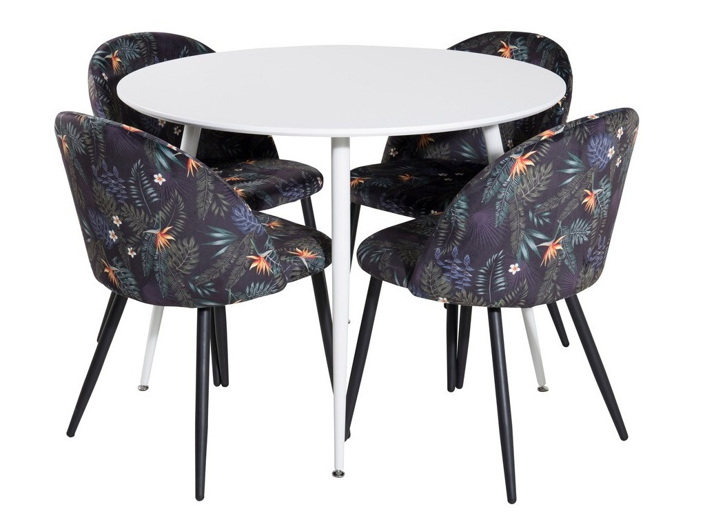 Söögitoakomplekt Dallas 4611 (Valge)