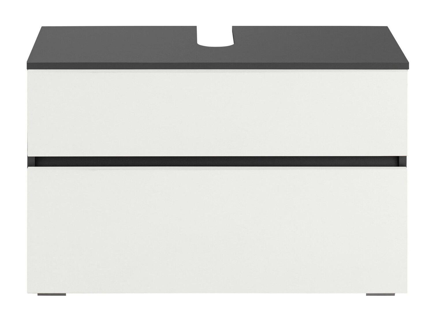 Vannitoa põrandakapp kraanikausile Soncamu 109 (Valge + Antratsiit)