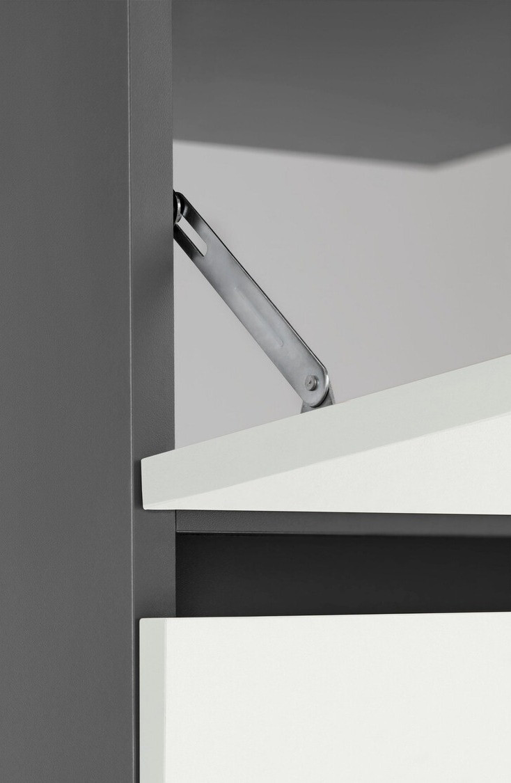 Vannitoa põrandakapp kraanikausile Soncamu 109 (Valge + Antratsiit)