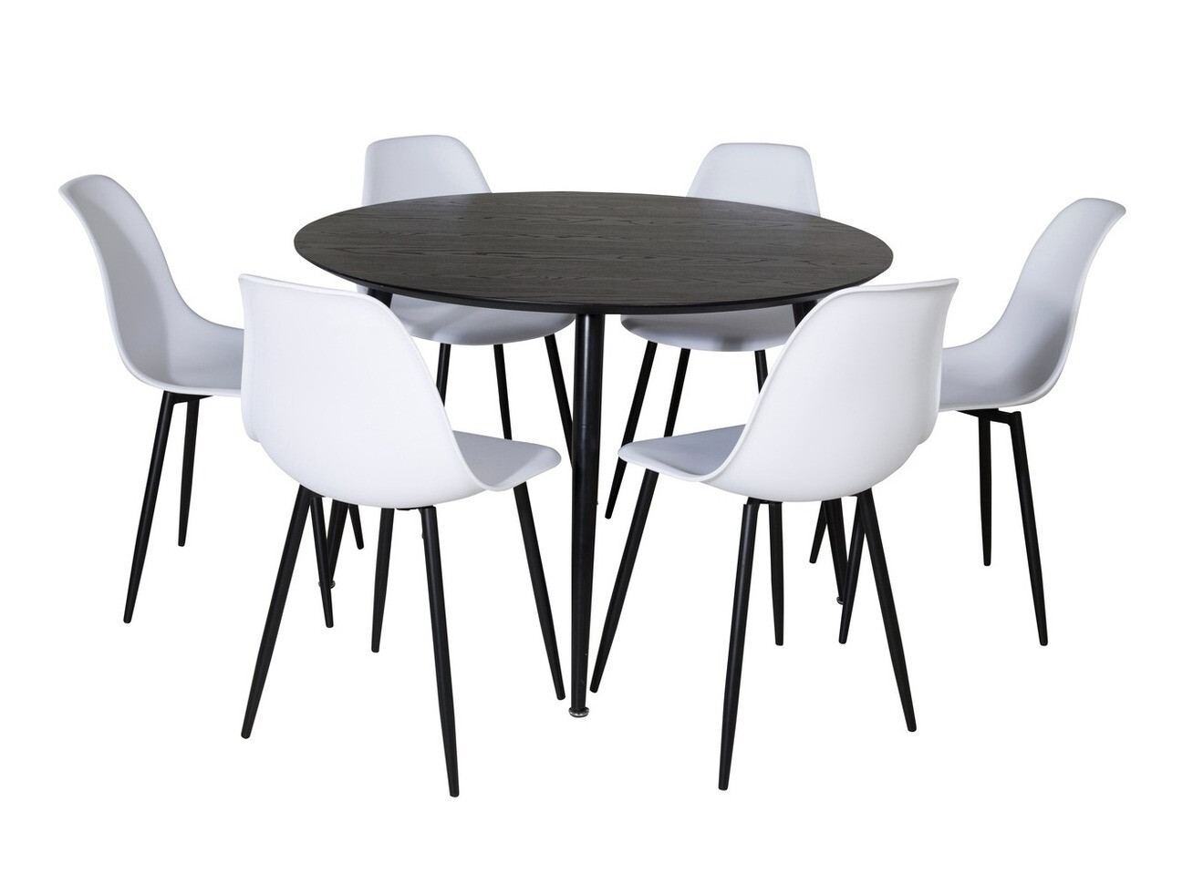 Söögitoakomplekt Dallas 1563 (Valge + Must)