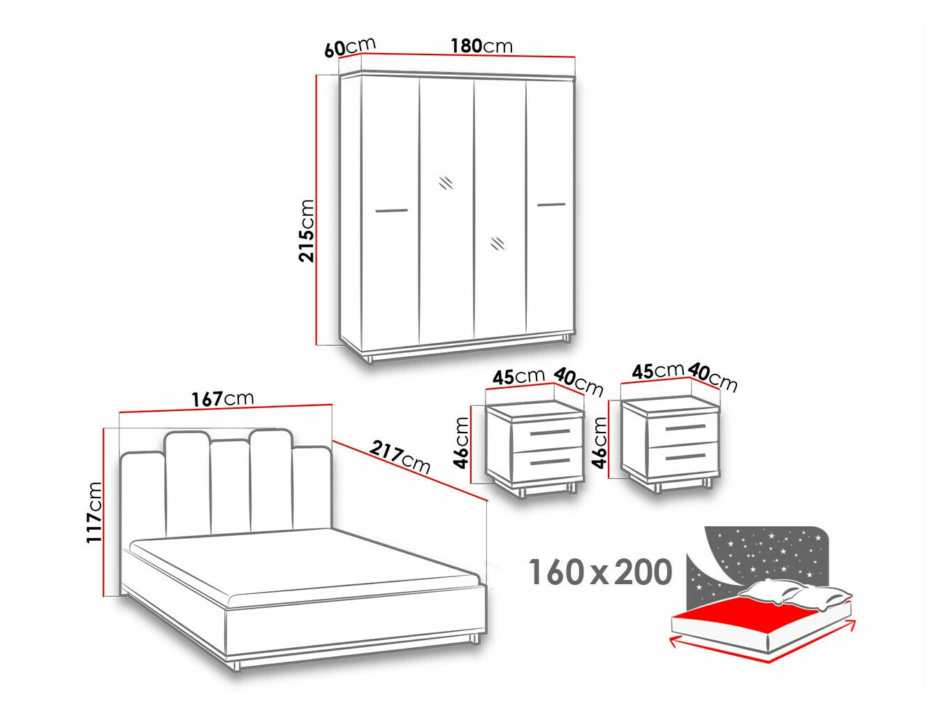 Magamistoakomplekt Morlira 118
