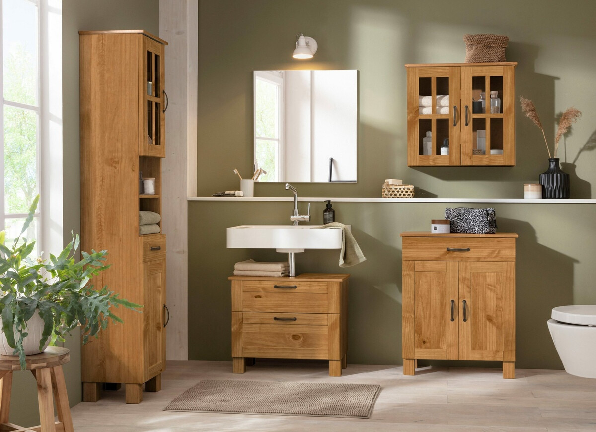 Vannitoa põrandakapp kraanikausile Ophlevu 102 (Mänd)