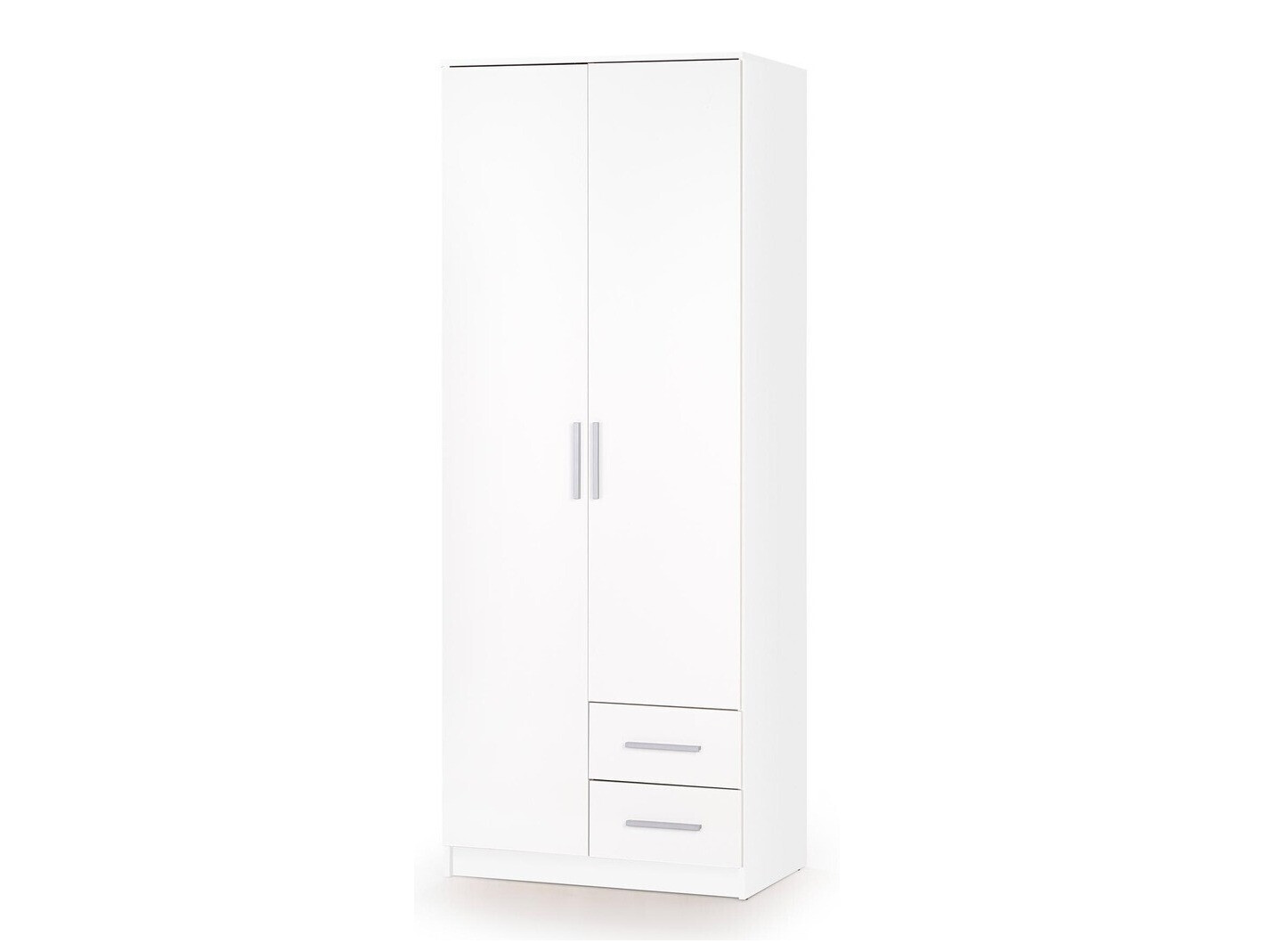 Riidekapp Cirveso 112 (Valge + Läikiv valge)