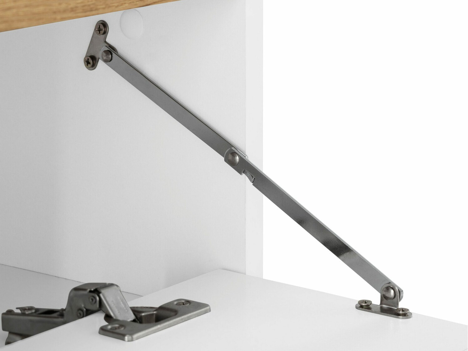 Vannitoa põrandakapp kraanikausile Denton 840 (Valge + Tamm)