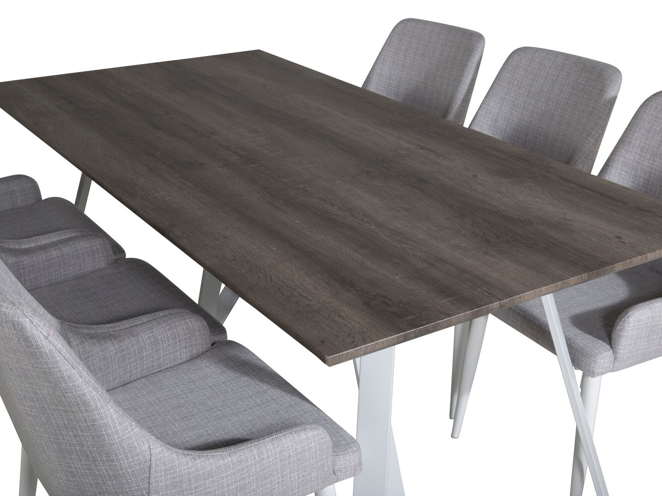 Söögitoakomplekt Dallas 1973 (Valge + Helehall)