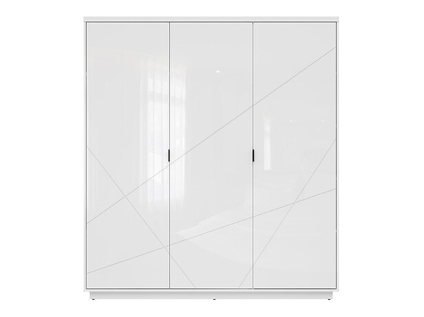 Riidekapp Fivale 116 (Läikiv valge + Valge)