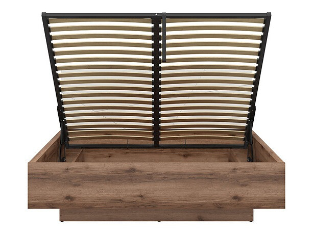 Voodi Fivale 122 (Tume delano tamm + Läikiv valge)