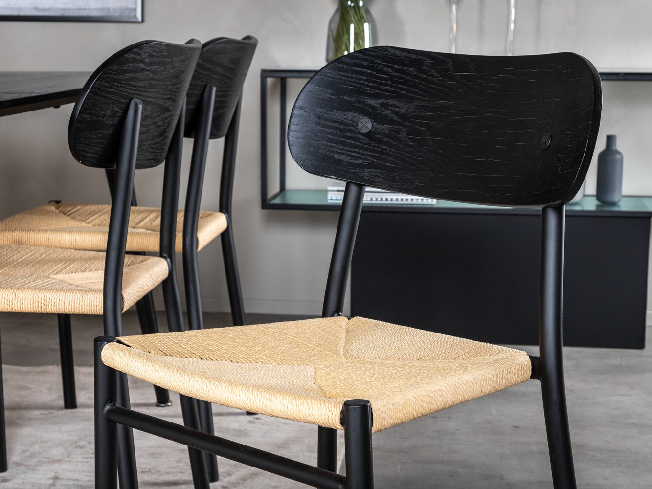 Söögitoakomplekt Dallas 2574 (Must + Pruun)