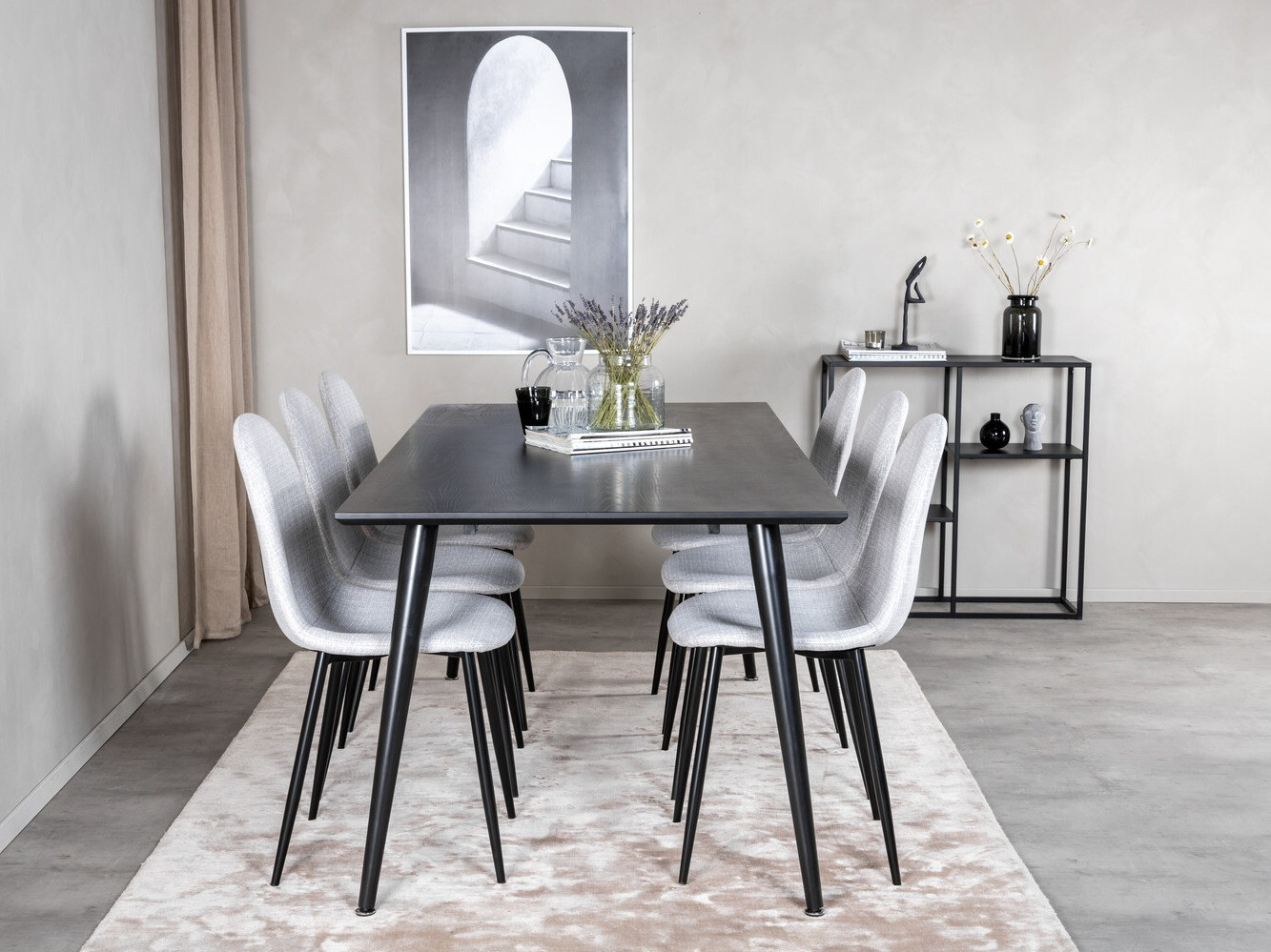 Söögitoakomplekt Dallas 2577 (Must)