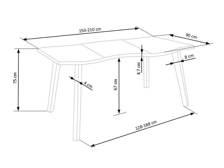 Söögitoakomplekt Houston Lector I