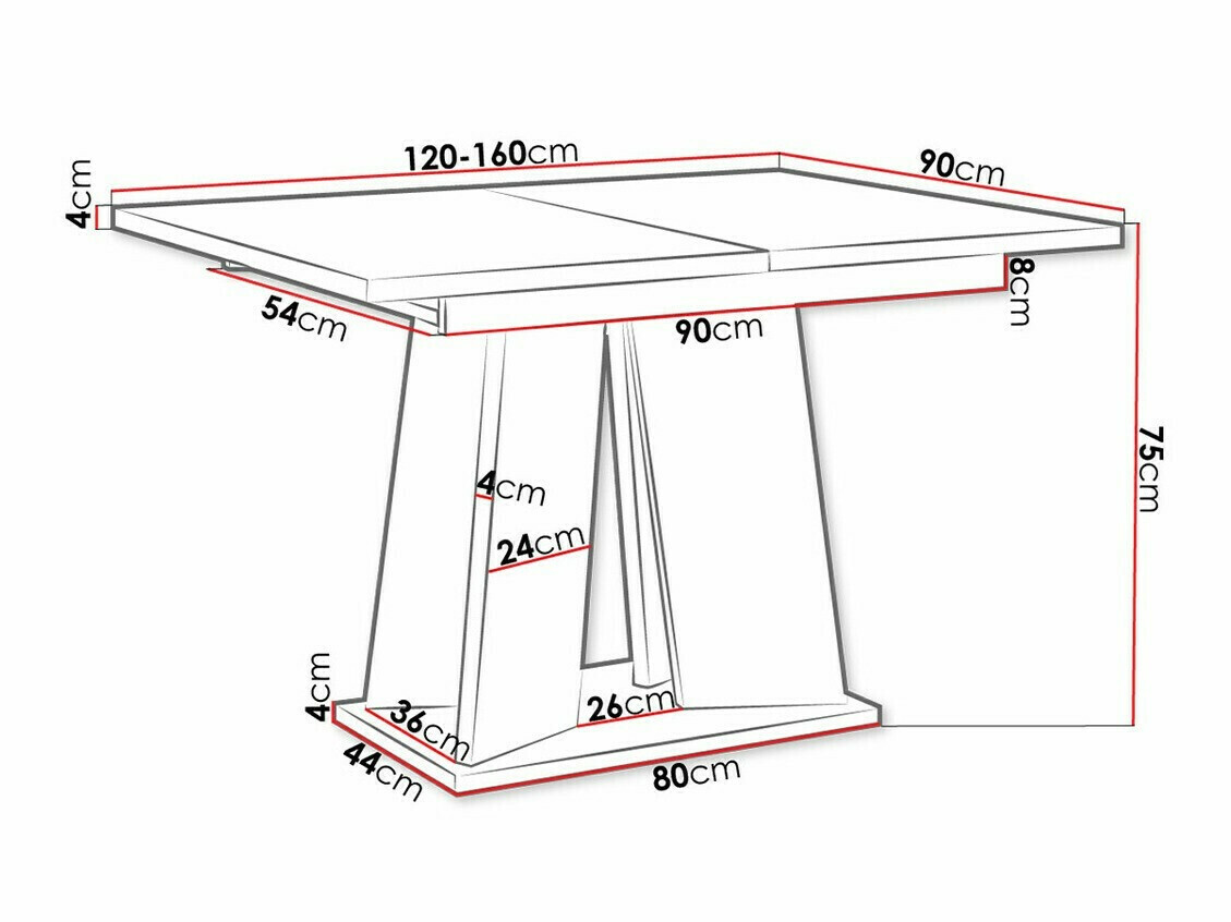 Laud Goodyear 107 (Läikiv valge + Betoon)