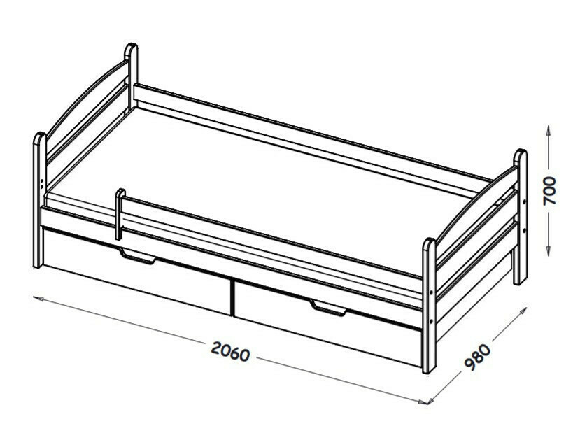 Voodi Ogden 166 (Antratsiit)