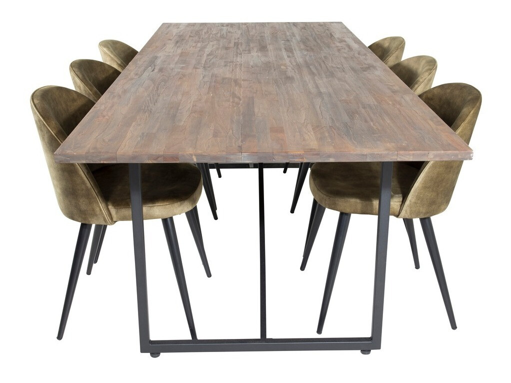 Söögitoakomplekt Dallas 1598 (Tolmune roheline)