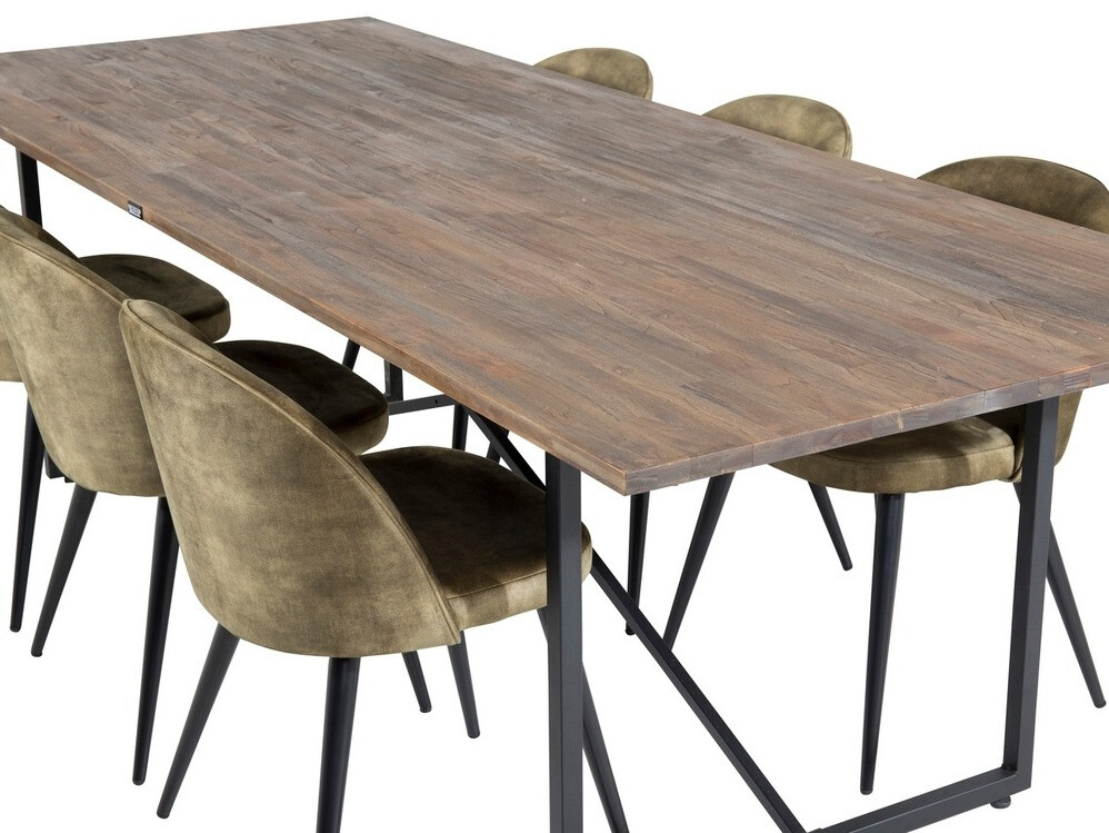 Söögitoakomplekt Dallas 1598 (Tolmune roheline)