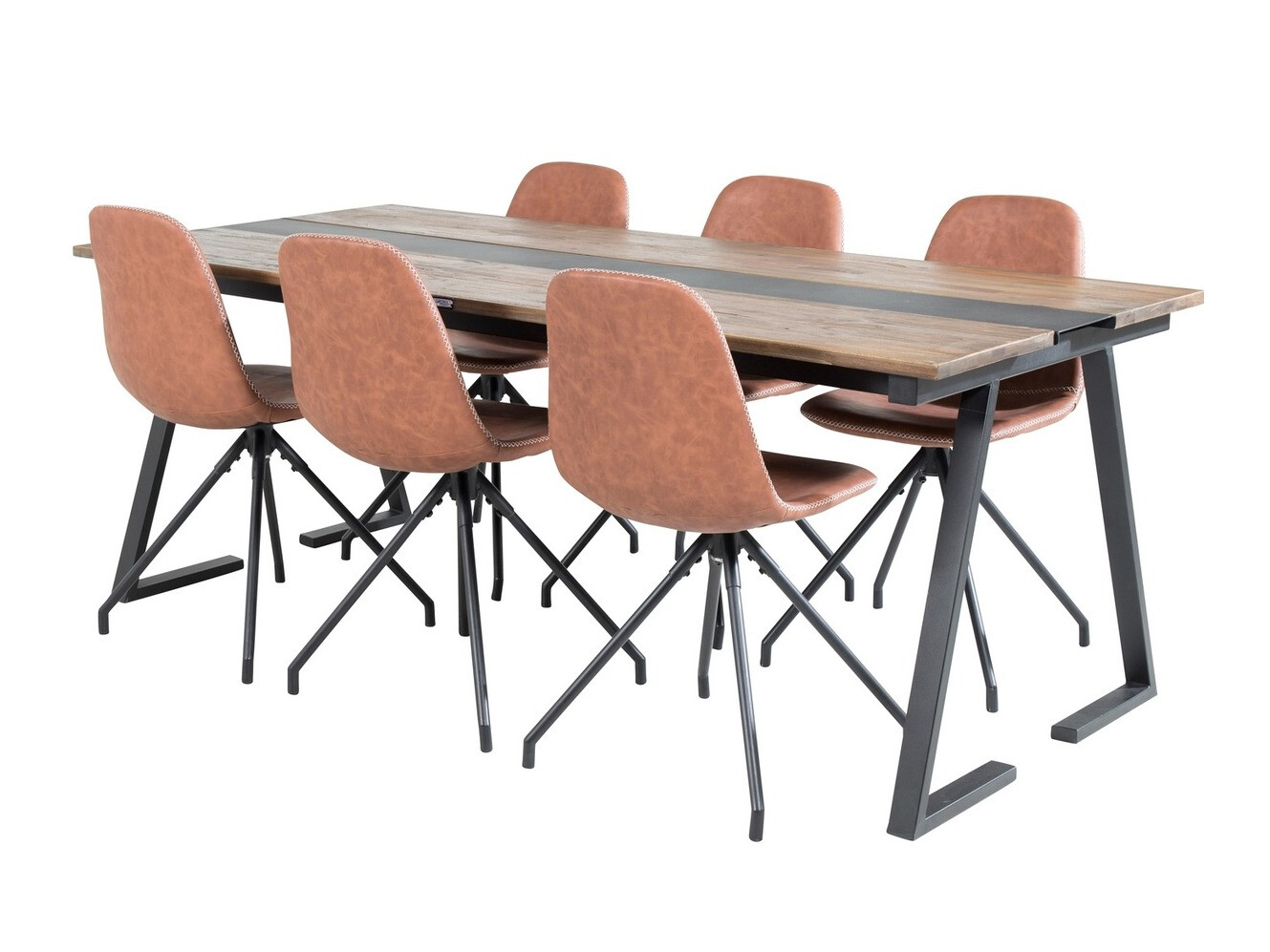 Söögitoakomplekt Dallas 1938 (Must + Pruun)