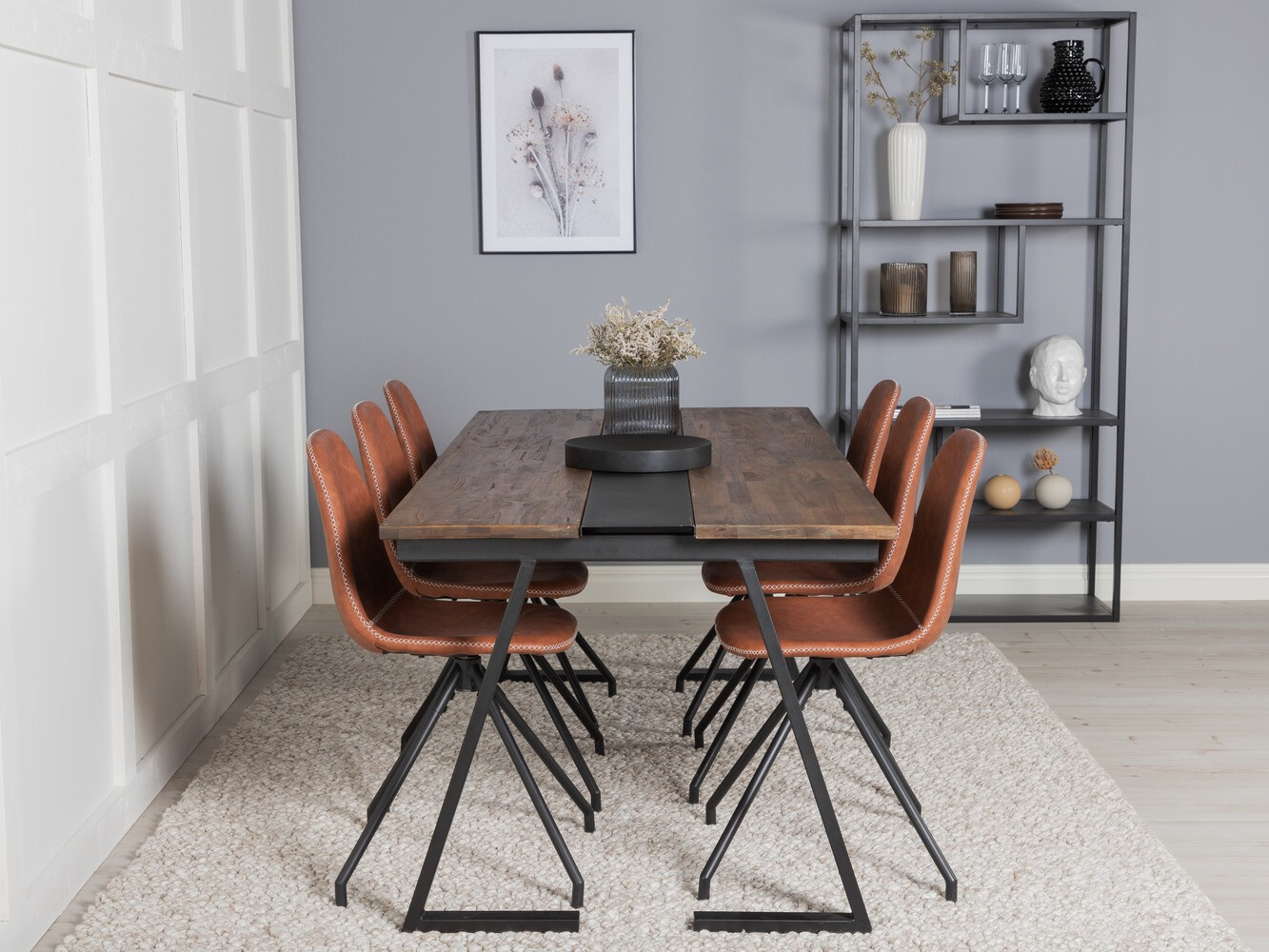 Söögitoakomplekt Dallas 1938 (Must + Pruun)