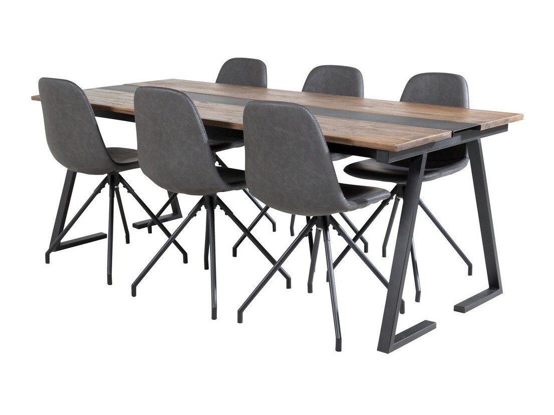 Söögitoakomplekt Dallas 1938 (Must)