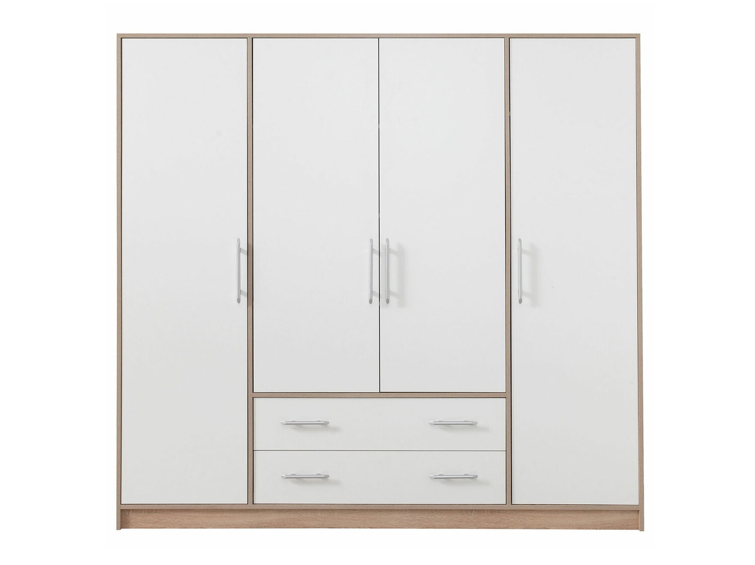 Riidekapp Cavmero 100 (Sonoma tamm + Valge)