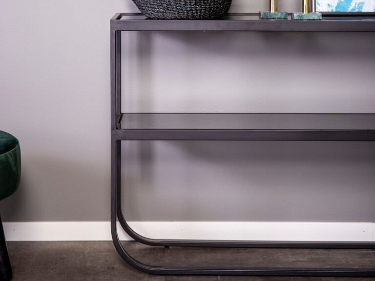 Konsoollaud Dallas 218 (Must)