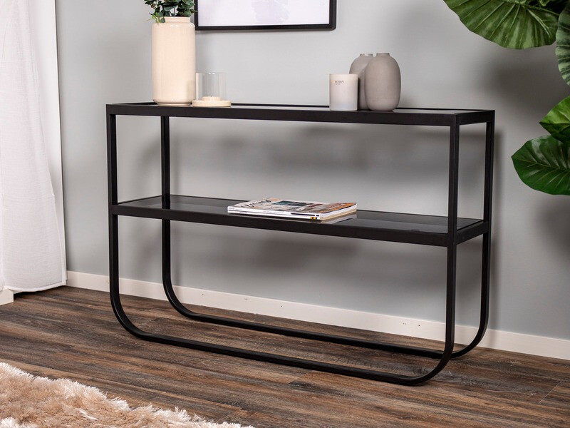 Konsoollaud Dallas 218 (Must)