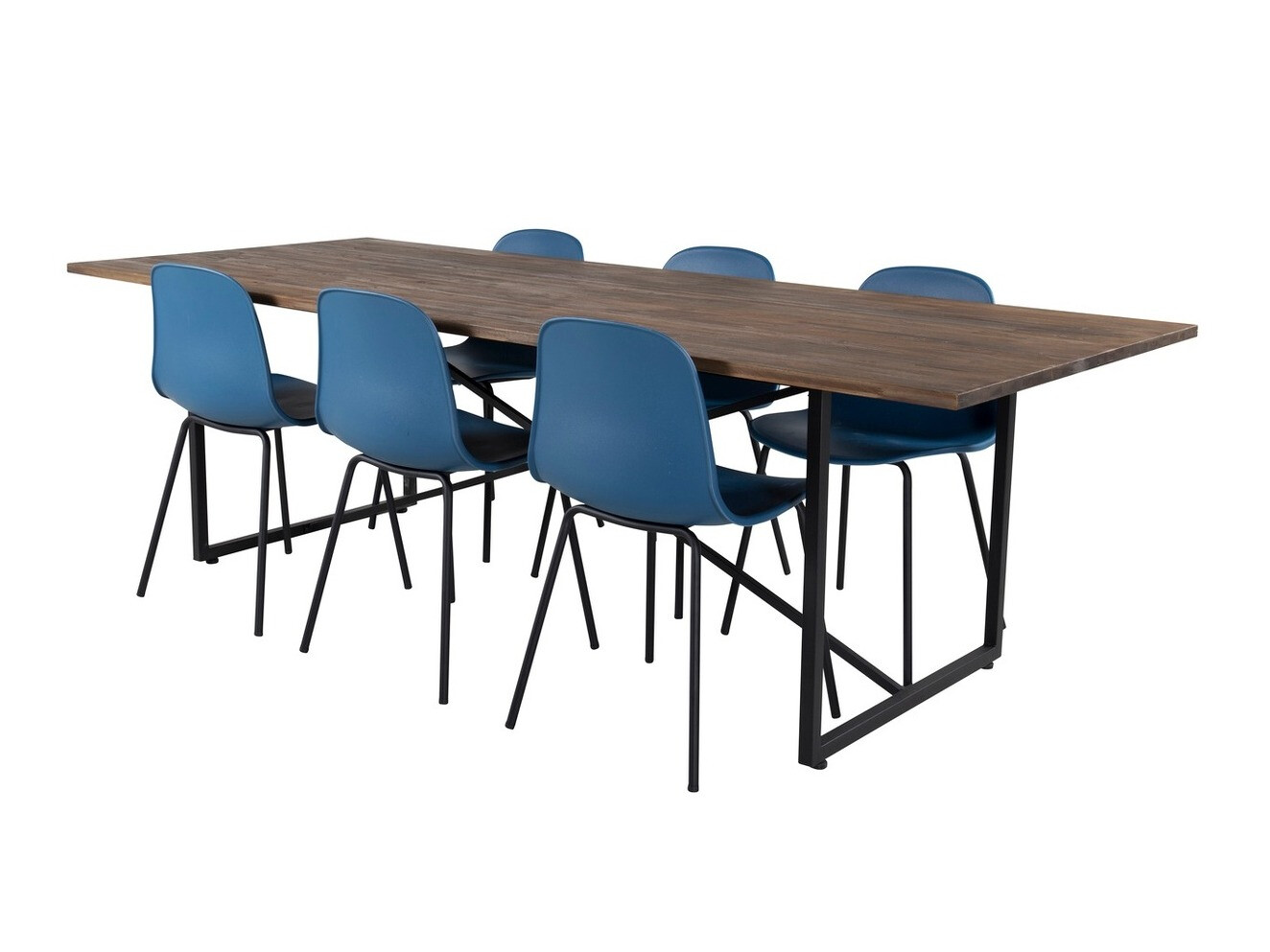 Söögitoakomplekt Dallas 1861 (Must + Helesinine)