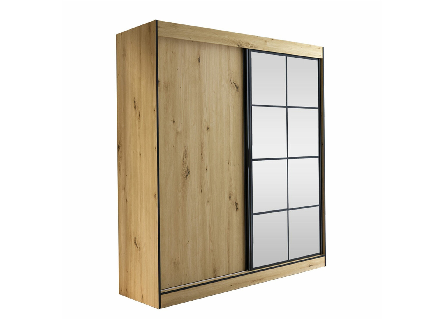 Riidekapp Toledo 118 (Artisan tamm + Must)