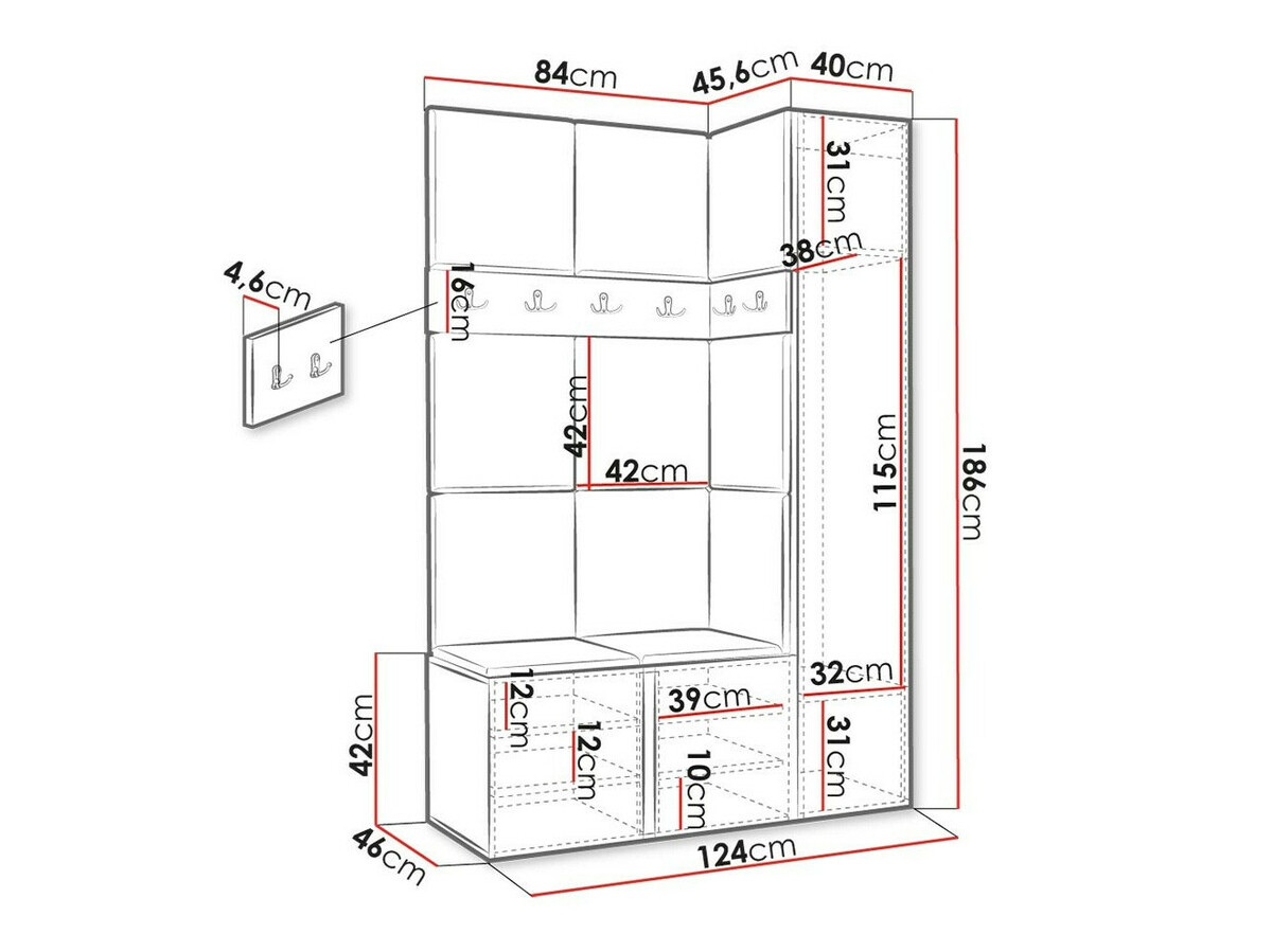 Esikukomplekt Hartford 471 (Artisan tamm)