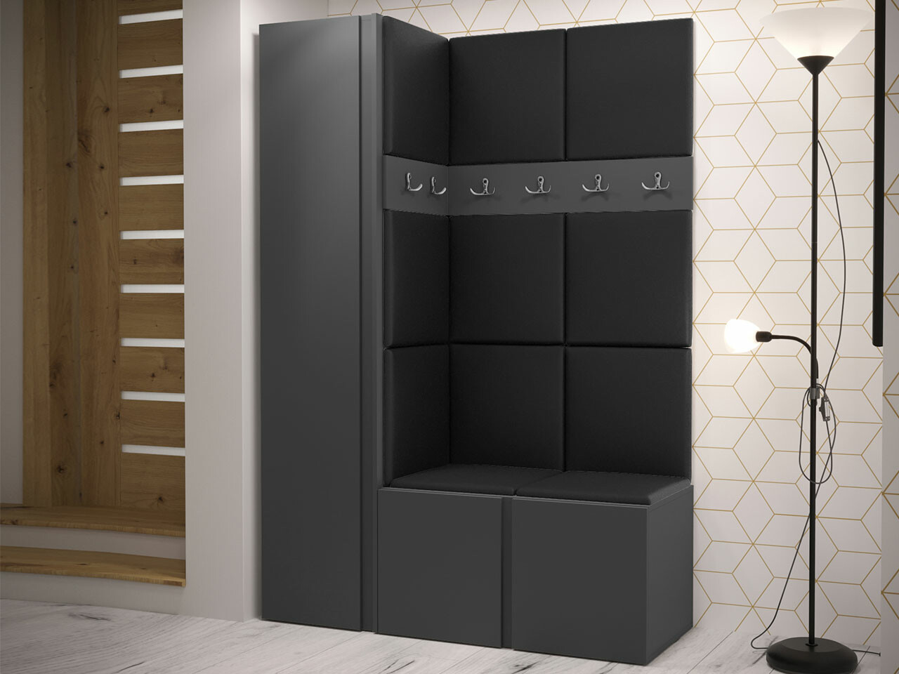 Esikukomplekt Hartford 471 (Grafiit)