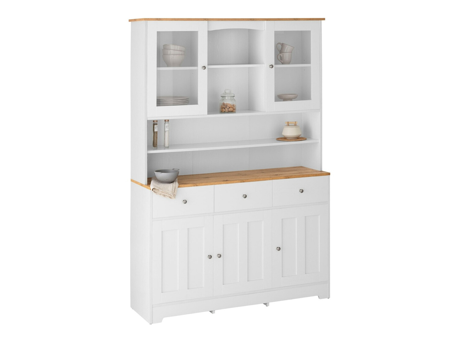 Riiul Denton 893 (Valge + Tamm)