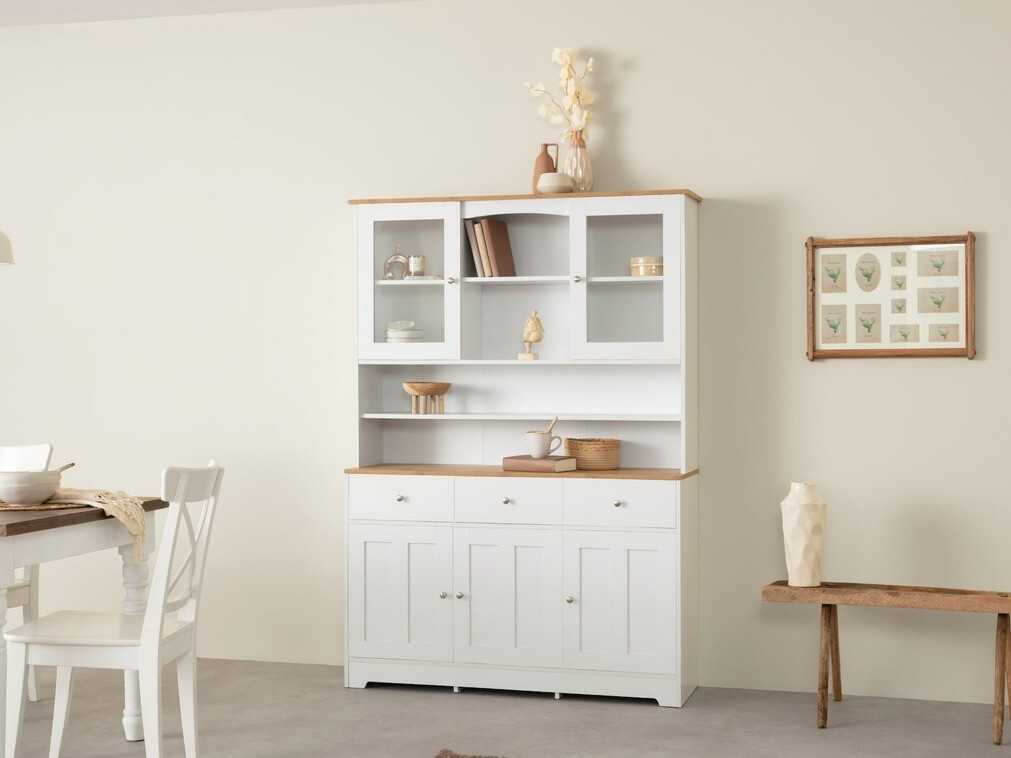 Riiul Denton 893 (Valge + Tamm)