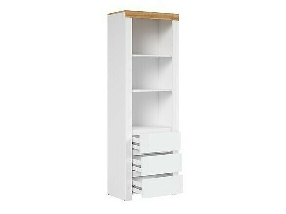 Riiul Sonsoru 106 (Valge + Läikiv valge + Tamm)