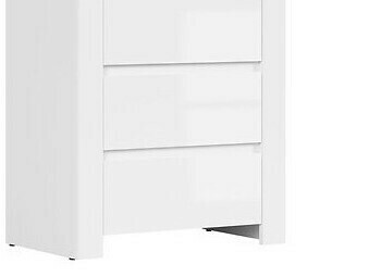 Riiul Sonsoru 106 (Valge + Läikiv valge + Tamm)