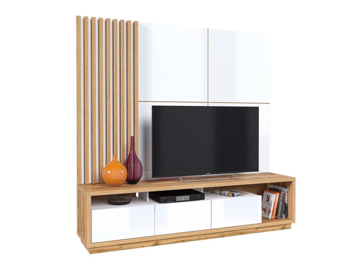 Elutoa komplekt Austin 360 (Wotani tamm + Valge + Läikiv valge)