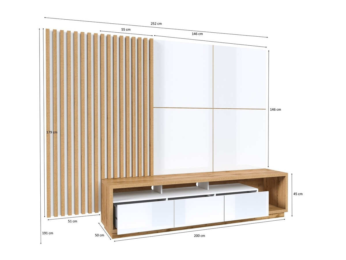 Elutoa komplekt Austin 362 (Wotani tamm + Matt must + Must)