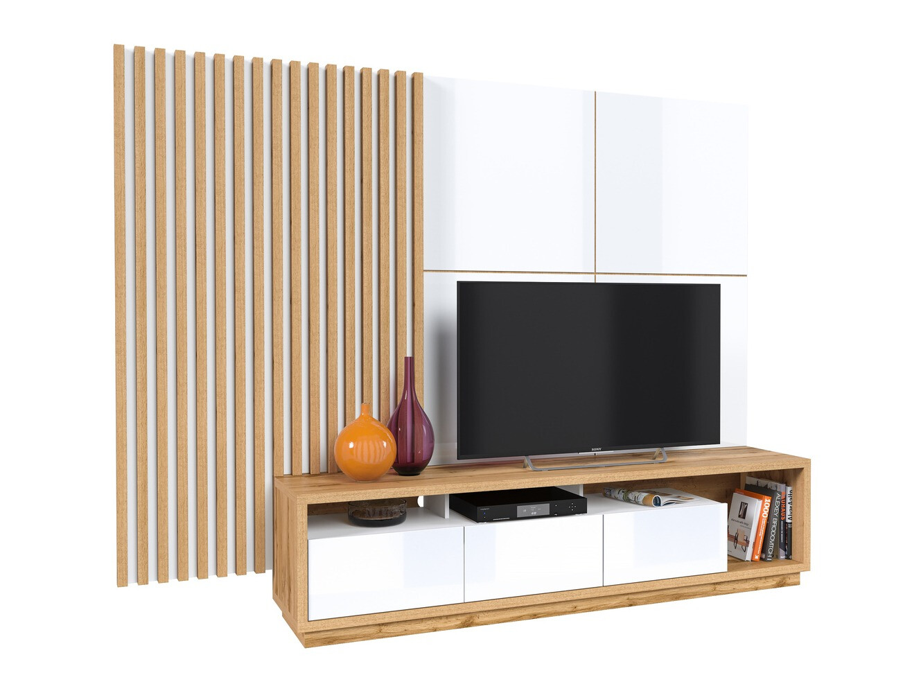 Elutoa komplekt Austin 362 (Wotani tamm + Valge + Läikiv valge)